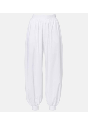 Rotate Nicola high-rise cotton poplin balloon pants