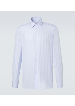 Lardini Striped cotton poplin shirt