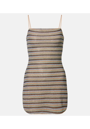 Oseree Lumiere striped minidress