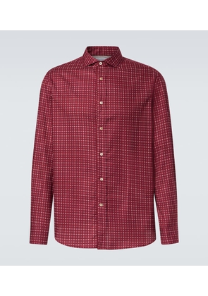Brunello Cucinelli Checked cotton poplin shirt