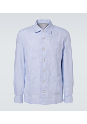 Brunello Cucinelli Linen and cotton-blend shirt