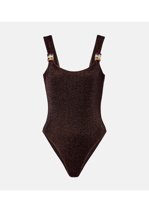 Oseree Lumiere ring-detail swimsuit