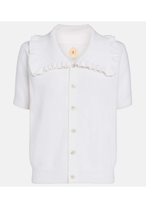 Jardin des Orangers Cotton and cashmere cardigan