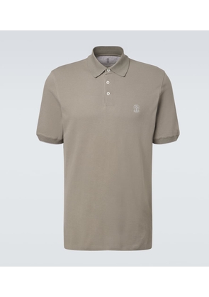 Brunello Cucinelli Cotton pique polo shirt