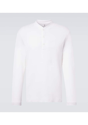 Brunello Cucinelli Cotton and silk Henley shirt