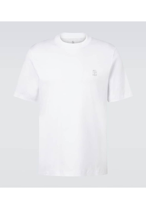 Brunello Cucinelli Printed cotton jersey T-shirt