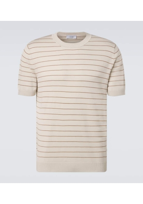 Lardini Striped silk T-shirt