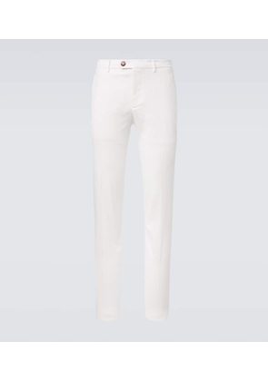 Brunello Cucinelli Cotton-blend slim pants