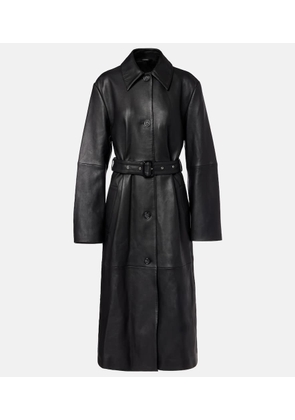 Toteme Belted leather coat