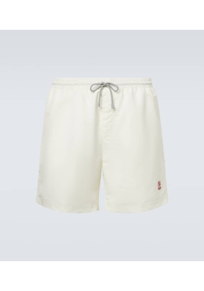 Brunello Cucinelli Logo swim trunks