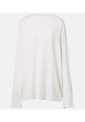 Extreme Cashmere NÂ°452 Rock cotton and cashmere top