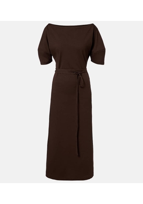 Lemaire Cotton and linen jersey midi dress