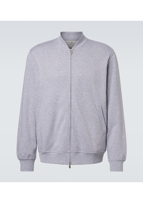 Brunello Cucinelli Cotton-blend jersey zip-up sweater
