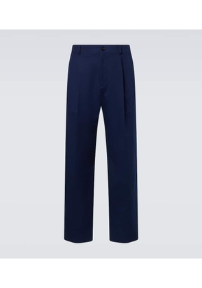 Valentino Cotton gabardine straight pants