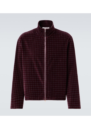 Our Legacy Shrunken cotton-blend velour jacket