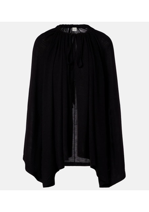 Toteme Wool and silk jersey cape