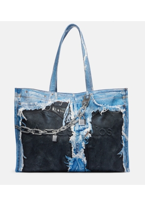 Acne Studios Trompe-l'oeil denim tote bag