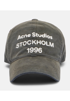 Acne Studios Logo cotton twill baseball cap