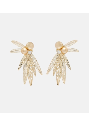 Carolina Herrera Crystal-embellished clip-on earrings