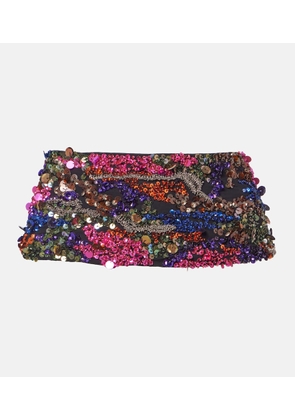 Dries Van Noten Sequined belt