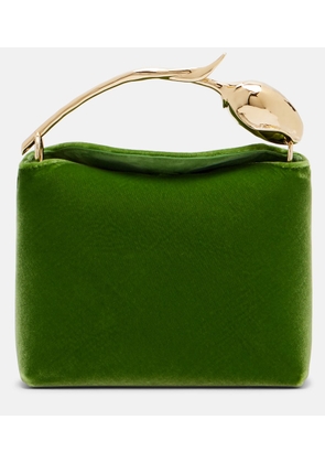 Erdem Bloom Mini velvet top-handle bag