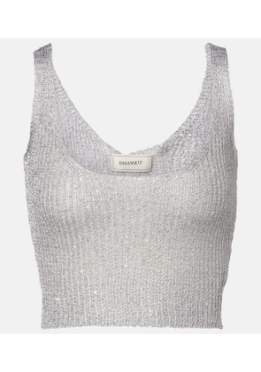 Bananhot Aretha sequined crop top