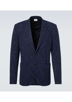 Etro Printed jersey blazer