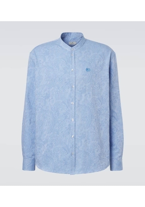 Etro Guru striped cotton shirt