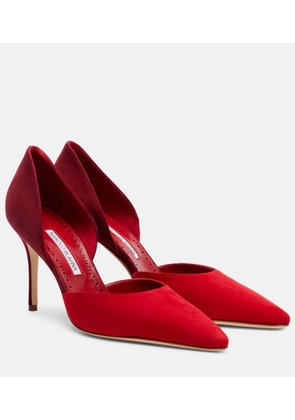 Manolo Blahnik Taylerbinu 90 suede pumps