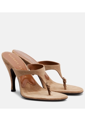 Herbert Levine Kiss And Tell 100 suede mules