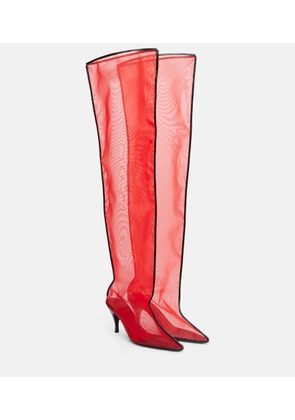 Herbert Levine Drawing A Blank 80 mesh knee-high boots