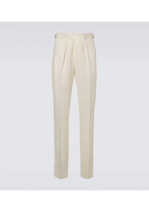 Rubinacci Linen tapered pants