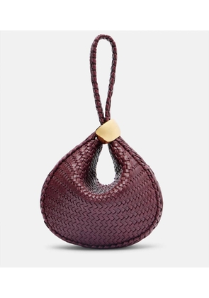 Amanu Zambia woven leather clutch