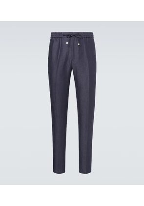 Etro Linen slim pants