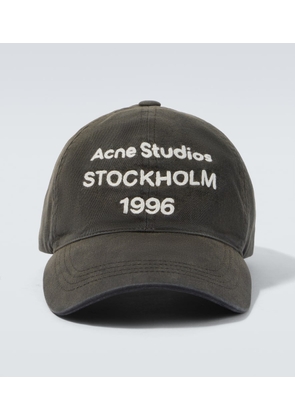 Acne Studios Embroidered logo cotton baseball cap