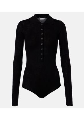 The Frankie Shop Solana wool, silk, and cashmere bodysuit