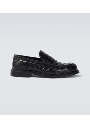 Bottega Veneta James Intrecciato leather penny loafers