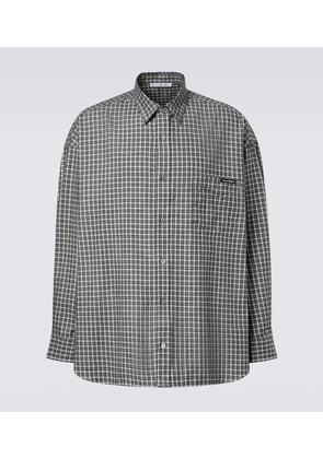 Acne Studios Checked cotton flannel shirt
