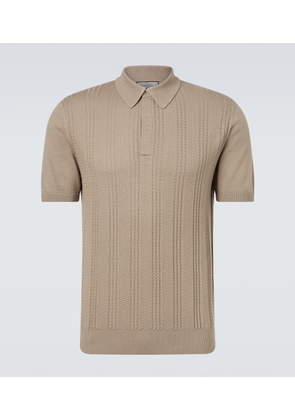 Canali Cotton-blend polo shirt