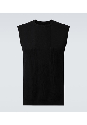 Rick Owens Ribbed-knit virgin wool tank top