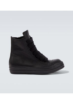 Rick Owens Jumbolace leather high-top sneakers