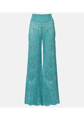 Alexandra Miro Paloma lace wide-leg pants