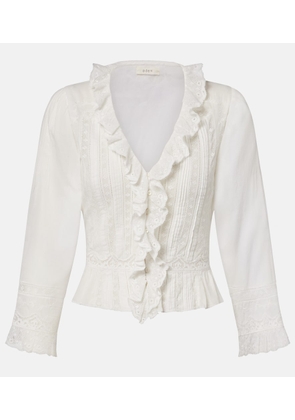 Doen Eldoris ruffled cotton blouse