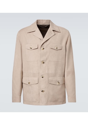 Canali Suede field jacket