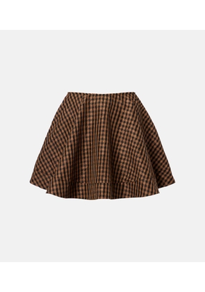 Ganni Checked miniskirt