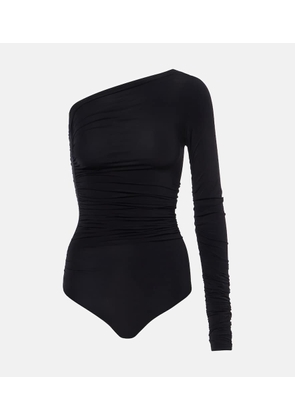 Wolford Draped semi-sheer bodysuit