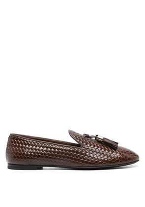 Giuseppe Zanotti Gz-Weave Woven Leather Loafers