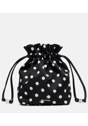 Ganni Bou polka-dot pouch