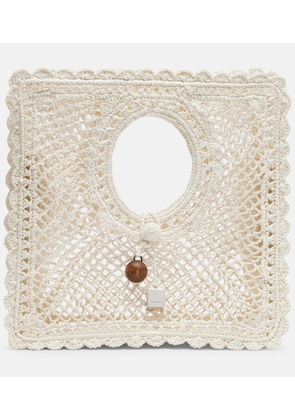 Jacquemus Spiaggia Small lace tote bag