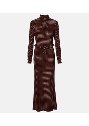 Alessandra Rich Polka-dot midi dress